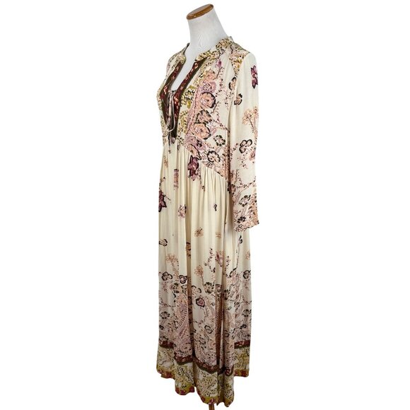 NWT Free People Floral Flowy Maxi Dress | Boho Coastal Cowgirl Tumblr Whimsigoth - Picture 8 of 16